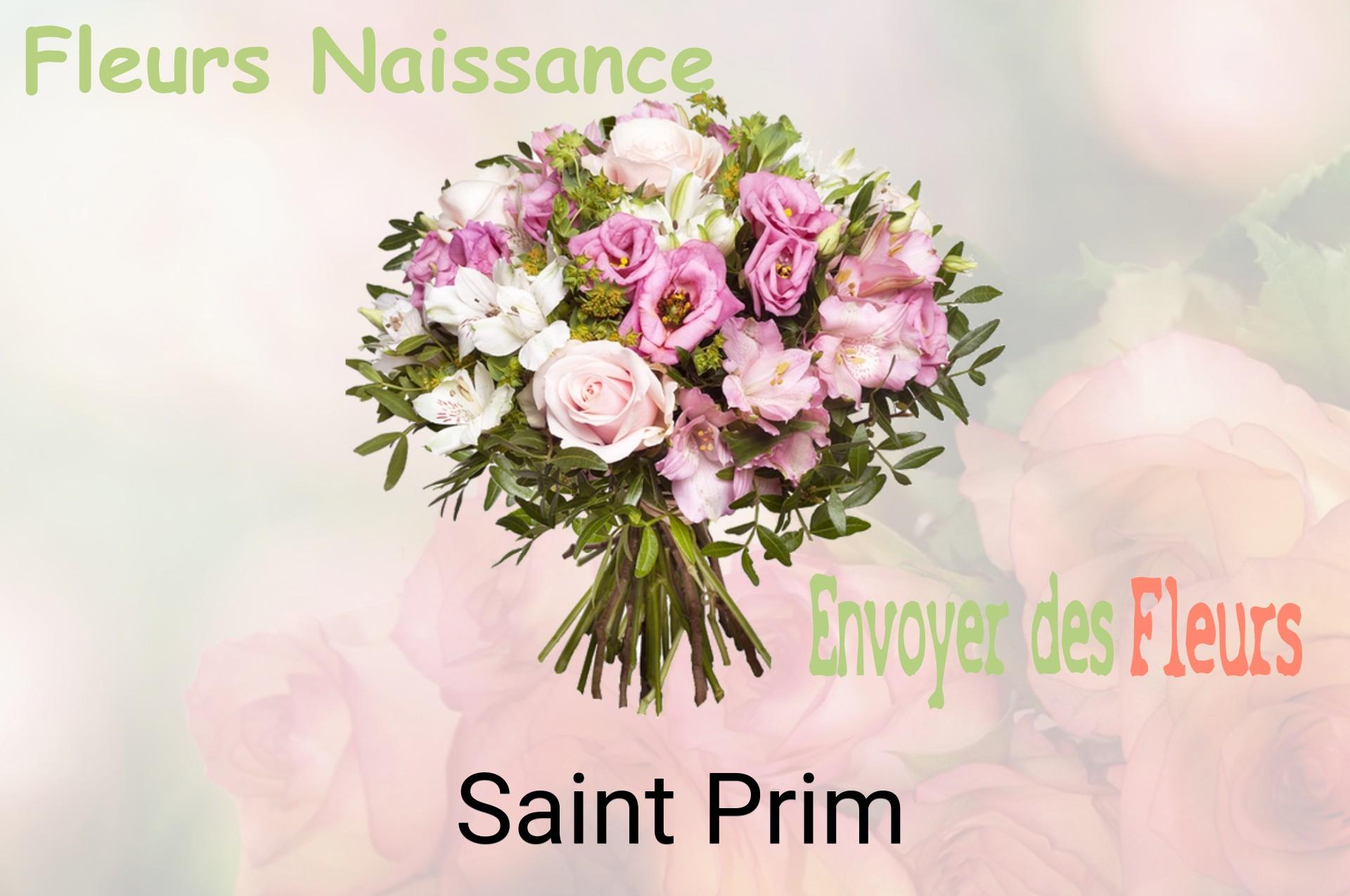 Bouquet de fleurs de naissance livré à Saint-Prim